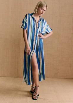 Sezane Kleid Dora - Sézane X Momonì Mehrfarbig