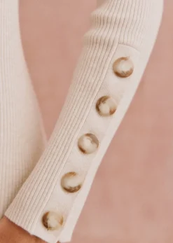 Hot Sezane Kleid Hillary Beige meliert