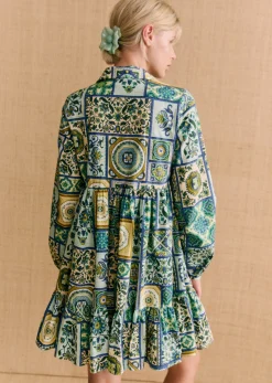 Outlet Sezane Kleid Himleda - Sézane X Momonì Mosaic