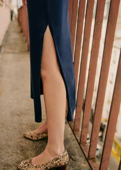 Sale Sezane Kleid Lucille Marine