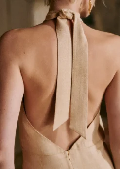 New Sezane Kleid Mariama Hell Beige