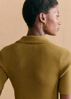 Sale Sezane Kleid Numa Grün Olive