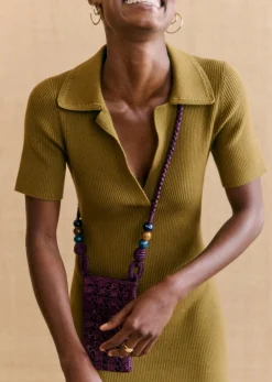 Sale Sezane Kleid Numa Grün Olive