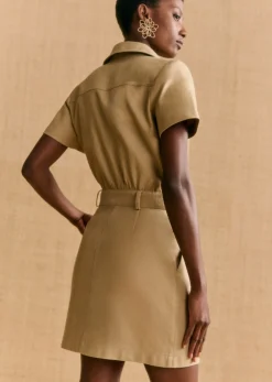 Sezane Kleid Oanelle Hell Beige