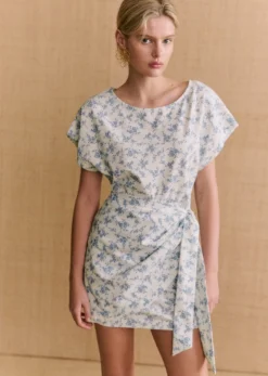 Sezane Kleid Sabrina Rosa Blau