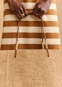 New Sezane Korb Paloma Naturfarben