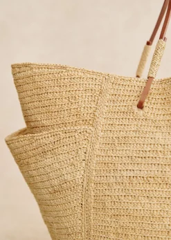 New Sezane Korb Paloma Naturfarben