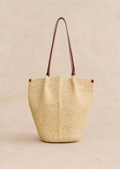 Outlet Sezane Korb Romie Raphia naturfarben
