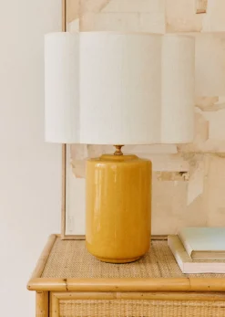 Sezane Lampe Mezzo - Safran Boléro Lampenschirm - Ecru Jute