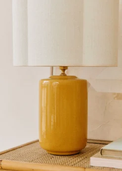 Sezane Lampe Mezzo - Safran Boléro Lampenschirm - Ecru Jute