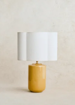 Sezane Lampe Mezzo - Safran Boléro Lampenschirm - Ecru Jute