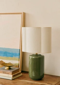 Online Sezane Lampe Mezzo - Salbei Boléro Lampenschirm - Ecru Jute