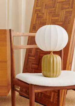 Outlet Sezane Lampe Traviata Kleines Modell - Grün Olive