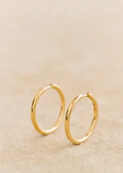 Best Sezane Mittelgroße Creolen Eva Goldfarben