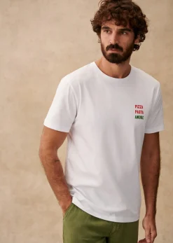 Discount Sezane Pizza Pasta Amore Weiß