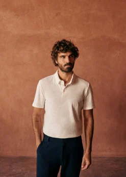 Discount Sezane Polo-Shirt Martin Ecru