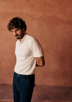 Discount Sezane Polo-Shirt Martin Ecru