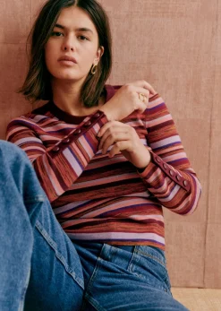 Hot Sezane Pullover Clovis Mehrfarbig