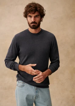 Outlet Sezane Pullover Edo Blau meliert