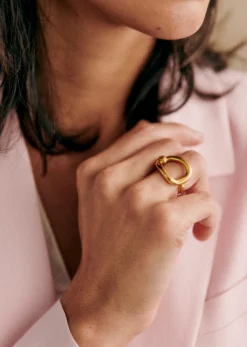 Discount Sezane Ring Lou Goldfarben