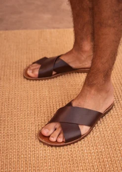 Hot Sezane Sandalen Craig Schokolade