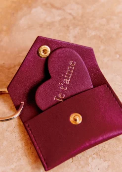 Sezane Schlüsselanhänger Porte-clé Enveloppe Rot