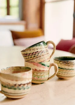 Outlet Sezane Set Mit 4 Tassen - Florence Girod Marmoriert