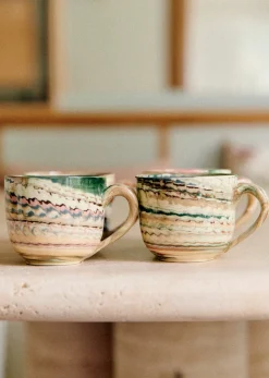 Outlet Sezane Set Mit 4 Tassen - Florence Girod Marmoriert