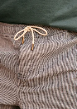 Outlet Sezane Shorts Olson Marineblau/Ecru