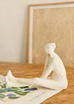 Hot Sezane Skulptur Guénolée Courcoux – Frau Mit Gestreckten Beinen, Großes Modell