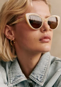 Sale Sezane Sonnenbrille Bianca