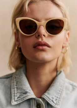 Sale Sezane Sonnenbrille Bianca