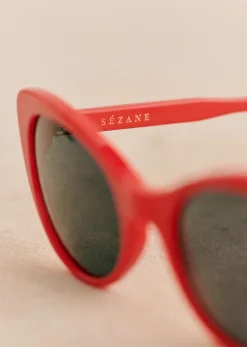 Sezane Sonnenbrille Bianca - Solidarische Kreation Rot