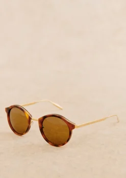 Sale Sezane Sonnenbrille Bonnie Schildpatt und gold