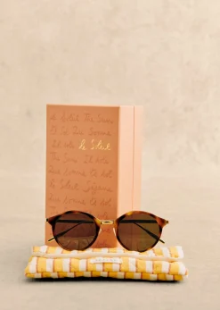 Sale Sezane Sonnenbrille Bonnie Schildpatt und gold