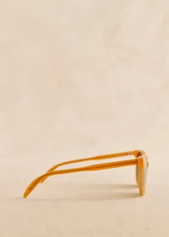 Outlet Sezane Sonnenbrille Romie Bernsteinfarben