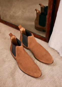 Outlet Sezane Stiefeletten Woody Rauleder Camel