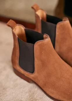 Outlet Sezane Stiefeletten Woody Rauleder Camel