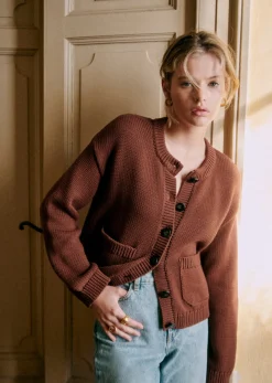 Clearance Sezane Strickjacke Titouan