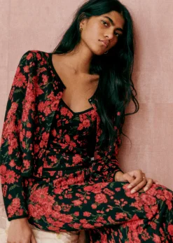 Sale Sezane Strickjacke Virgile Rose Rot