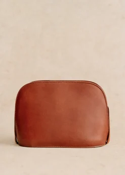 Clearance Sezane Tasche Victor Heritage Camel glatt Héritage