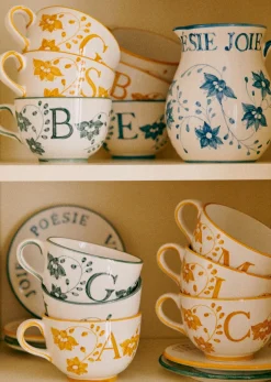 Clearance Sezane Tasse - Blau Orange