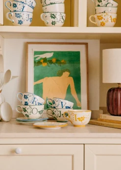 Clearance Sezane Tasse - Blau Orange