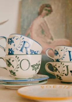 Clearance Sezane Tasse - Blau Orange
