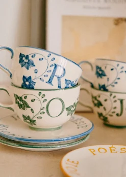 Clearance Sezane Tasse - Blau Orange