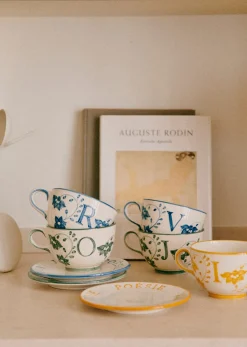 Clearance Sezane Tasse - Blau Orange