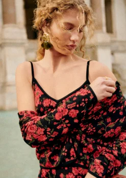 Hot Sezane Top Bernie Rose Rot
