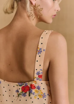 Sale Sezane Top Denitsa Poppy