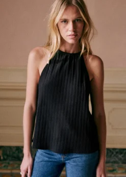 Sale Sezane Top Jill Schwarz