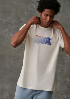 Clearance Sezane T-Shirt Athletics Club Ecru